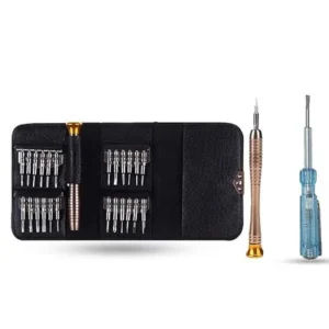 Hillgrove 25-in-1 Portable Pocket Screwdriver & Line Tester Set